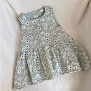 Rylee + Cru Sage and Tan Patterned Top